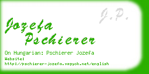 jozefa pschierer business card